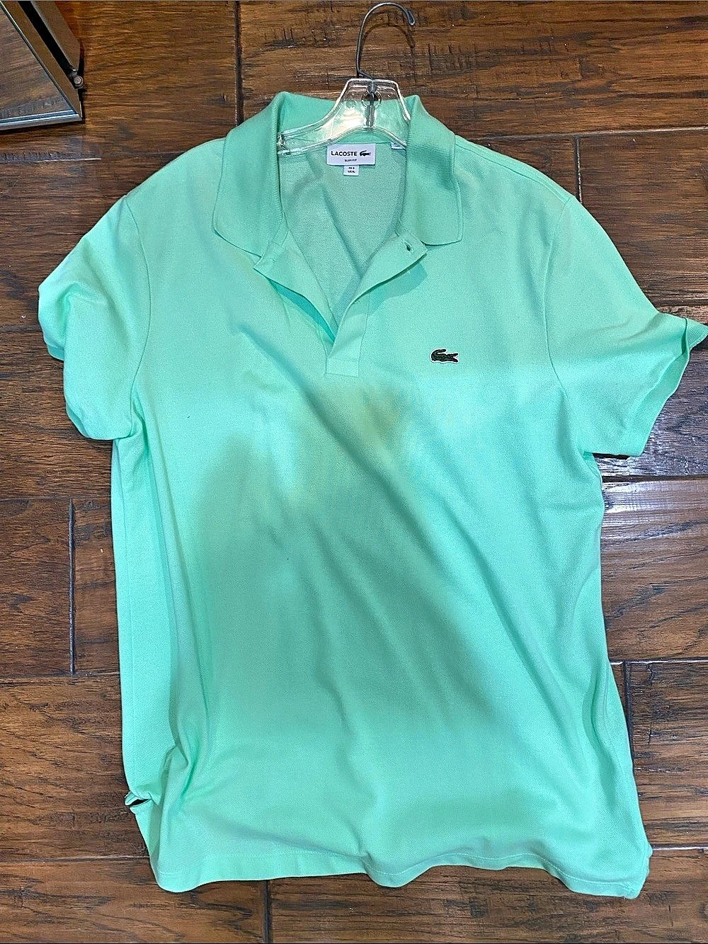 Lacoste Slim Fit Polo Shirt Polo Shirt in Green Size Medium Like New
